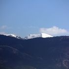 schneebedeckte Berggipfel bei Alanya, Türkei