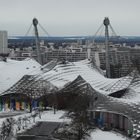 Schneebedeckte Dächer Olympiapark