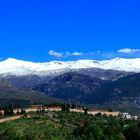 Schneebedeckte Sierra Nevada - Blick von der Alhambra