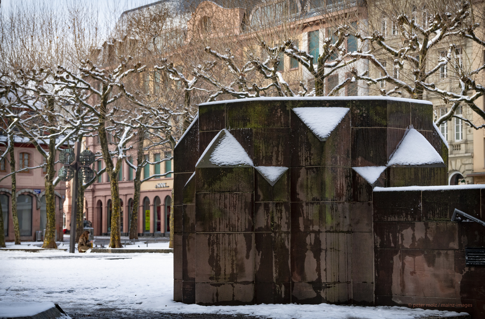 Schneebedeckter Liebfrauenplatz | Mainz