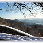 Schneebedecktes Siebengebirge