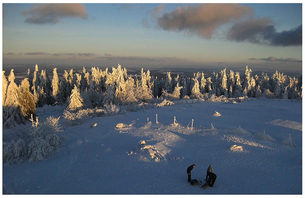 Schneeberg: Blick vom Backöfele