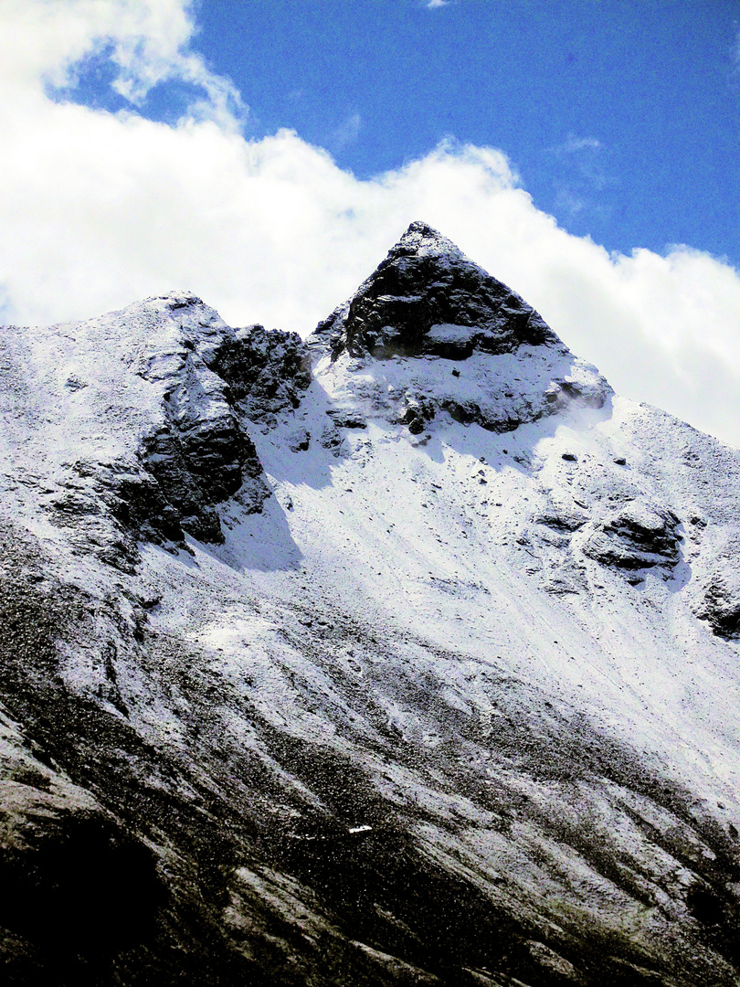 Schneeberge im Sommer