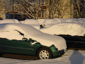 Schneeberge in Hannover