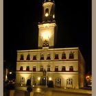 Schneeberger Rathaus nachts