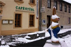 Schneeblinder Osterhase