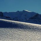 Schneebühne für die Marmolata