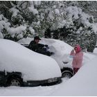 Schneechaos, heute in London