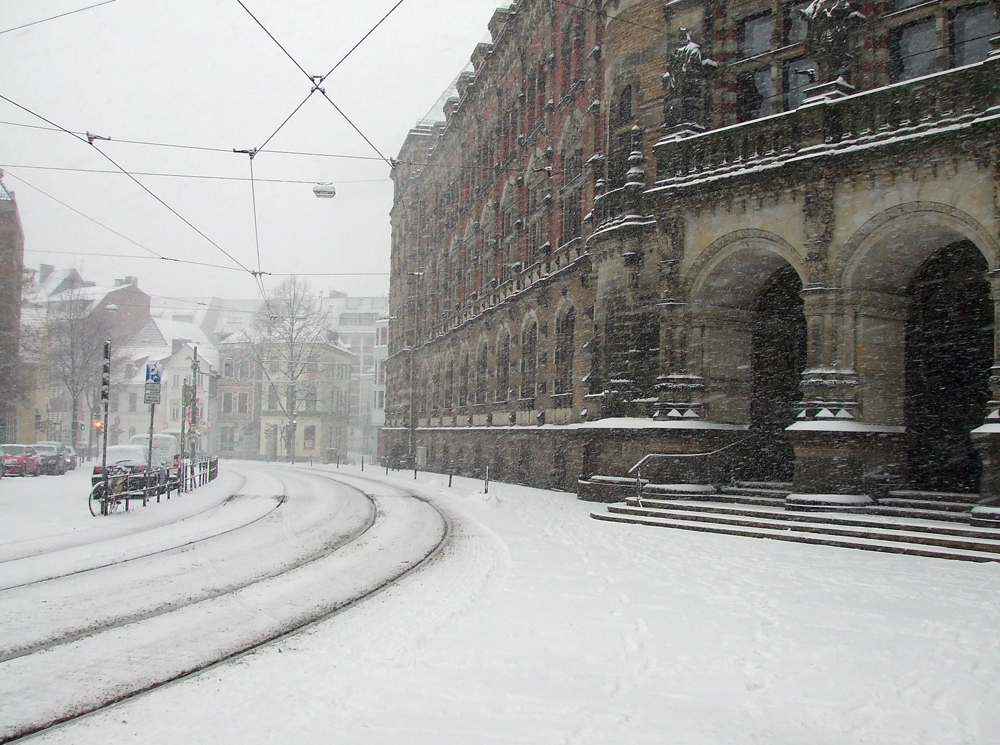 Schneechaos in Bremen