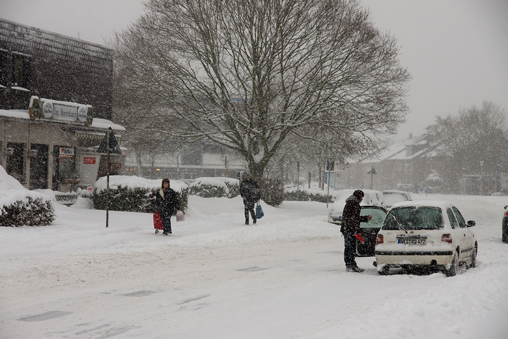 "Schneechaos" in Kamp-Lintfort