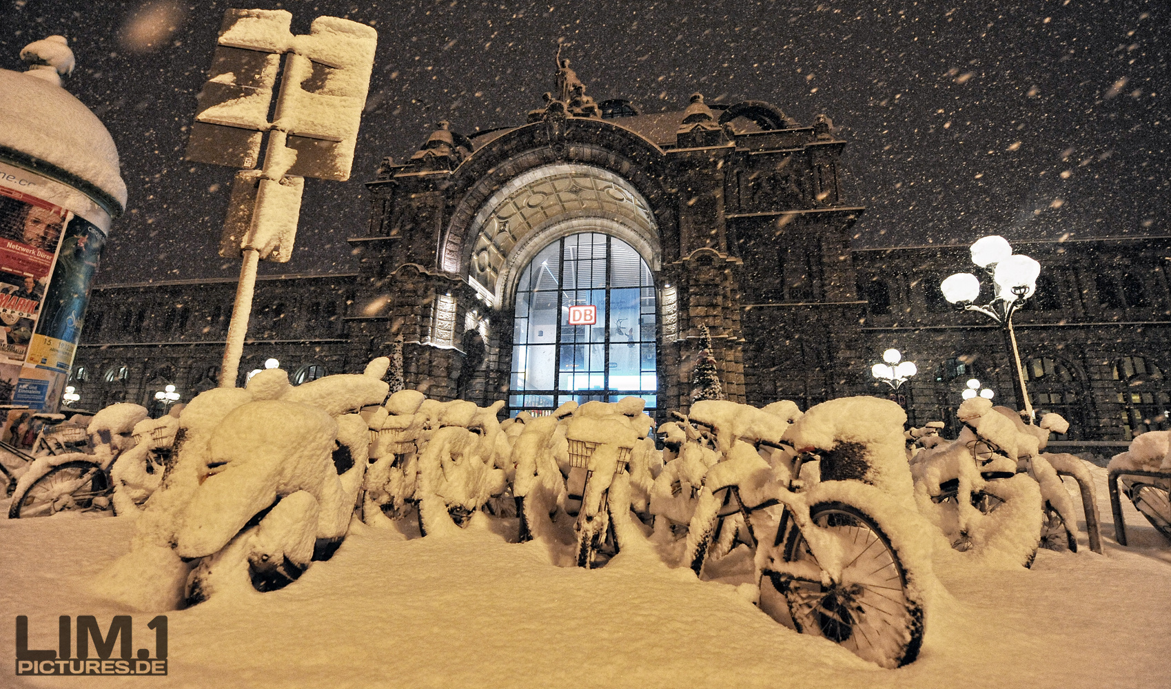 Schneechaos in Nürnberg