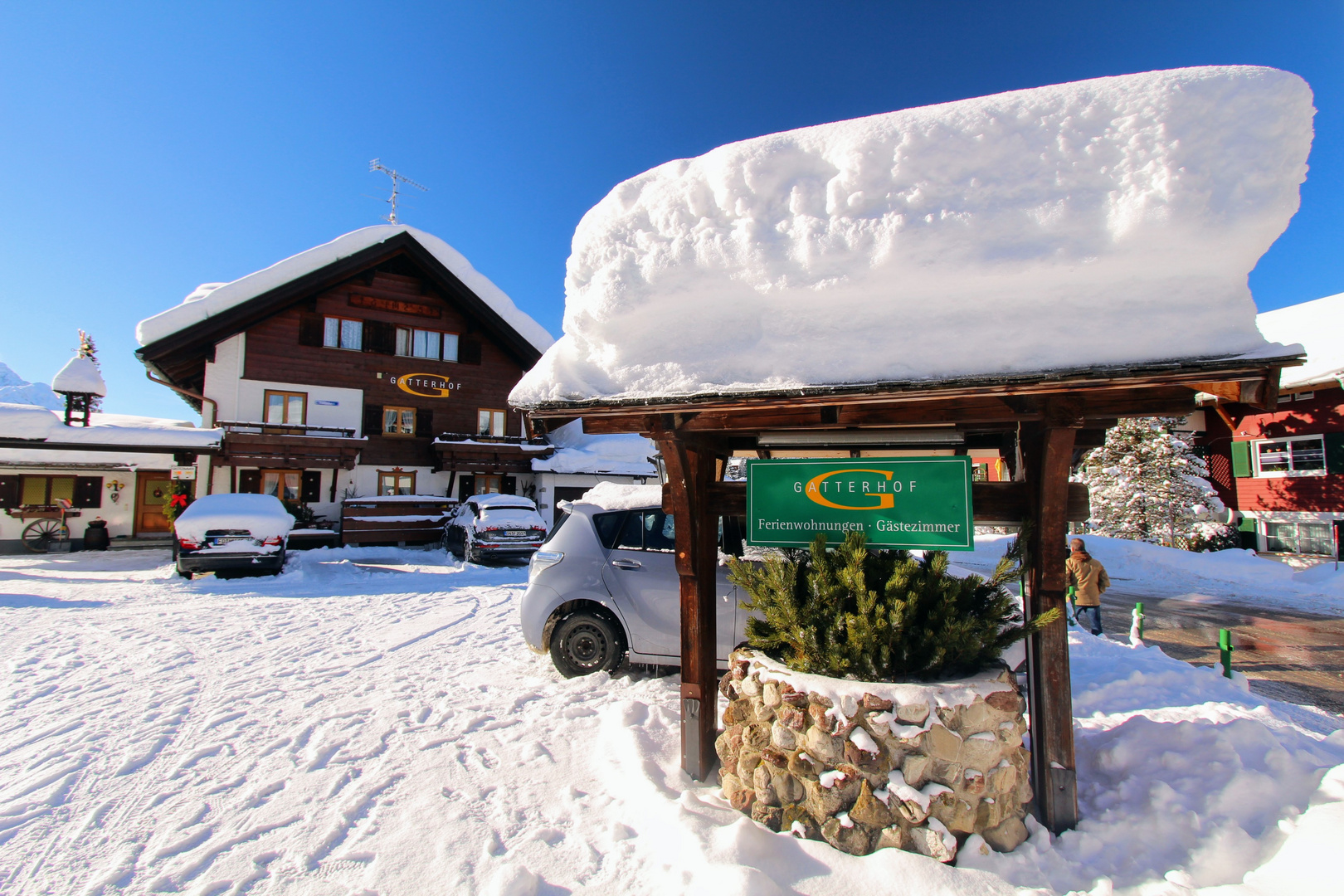 Schneedach Kleinwalsertal