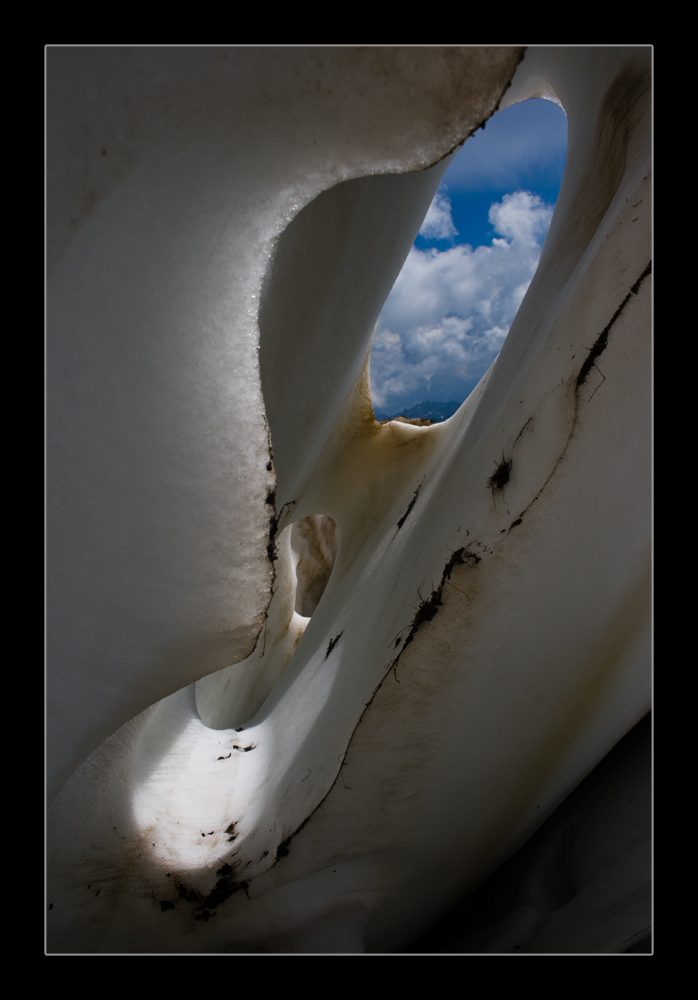 Schneeerosionen