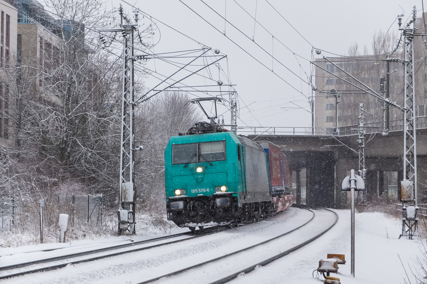 Schneefall am Südring (2 von 3)