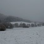 Schneefall an der Endert im März