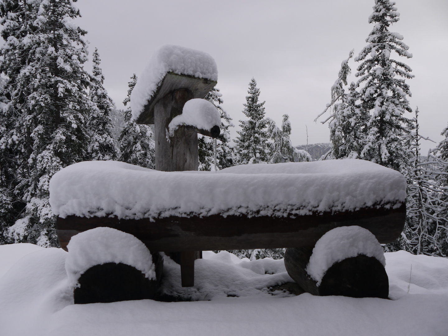 Schneefall im Oktober