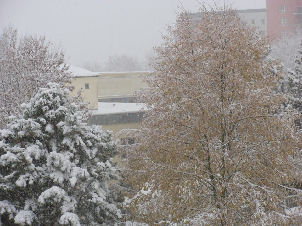 Schneefall im Oktober