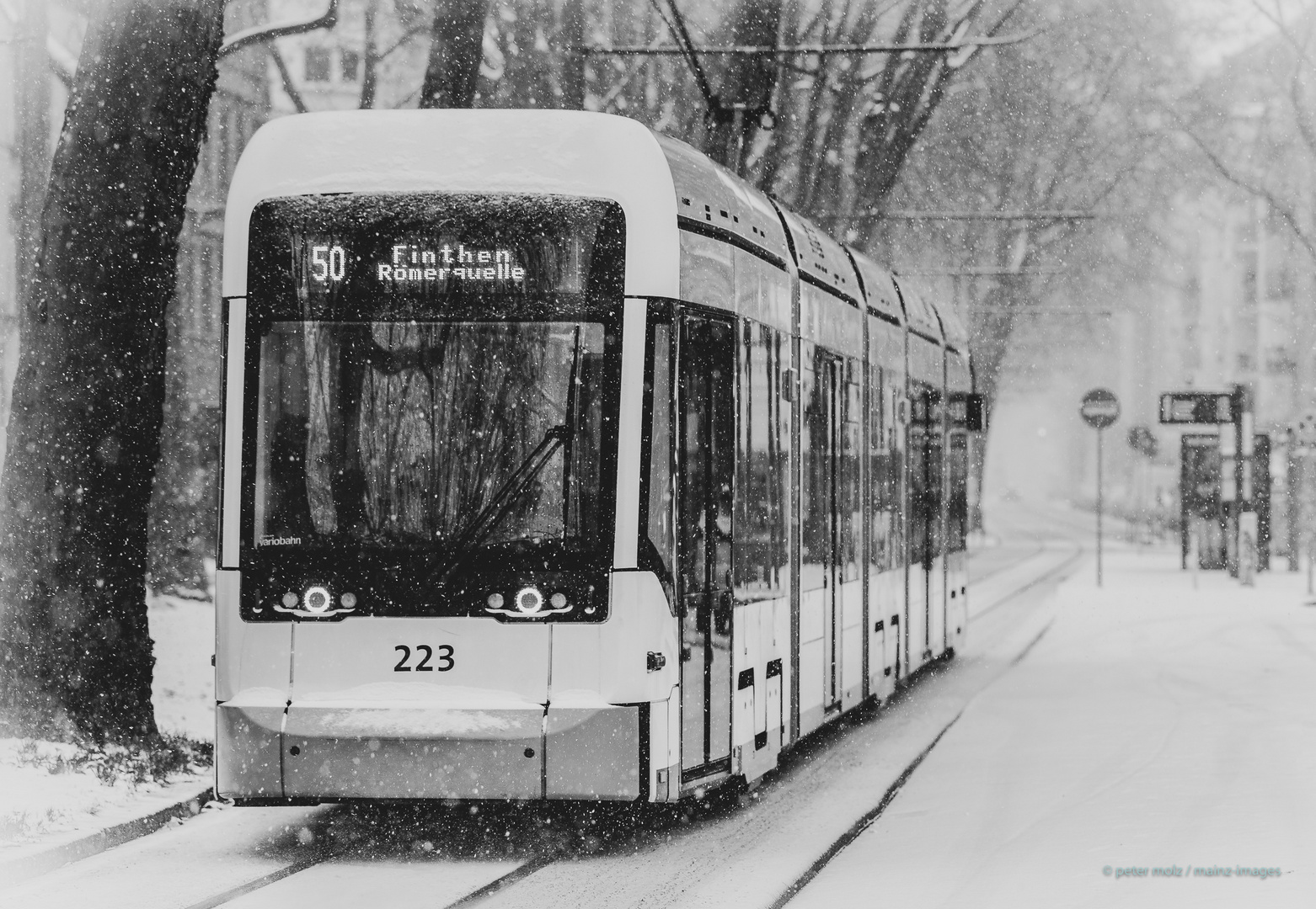 Schneefall in Mainz - Damals, im Februar 2021