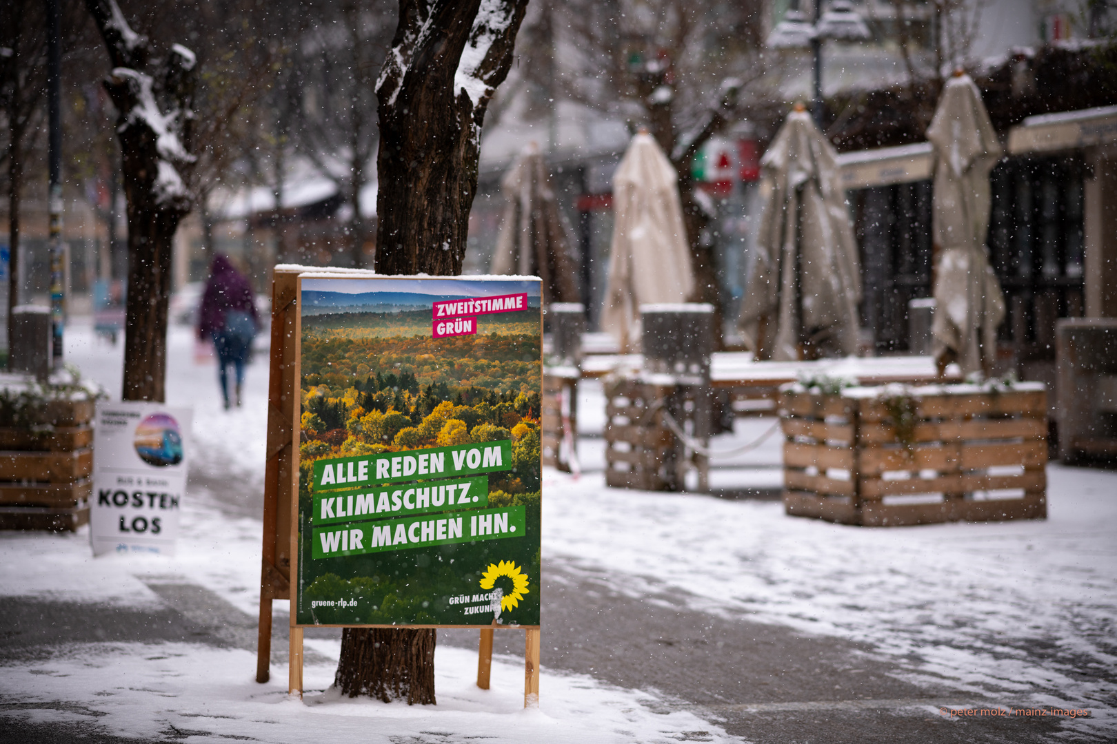 Schneefall in Mainz - ein Wintermärchen im Februar 2021 (1)