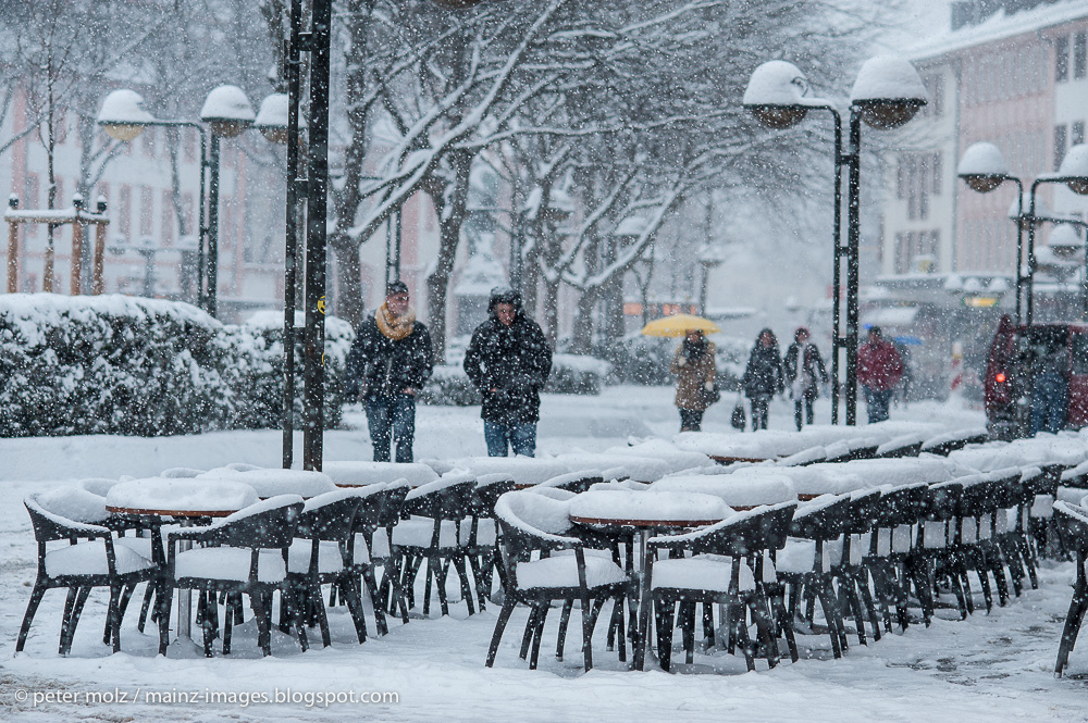 Schneefall in Mainz - Weiße Pracht | März 2013