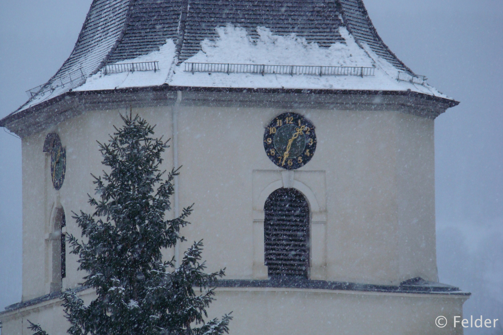 Schneefall in Unterhausen