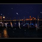 Schneefall in Venedig