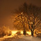 Schneefall mit Lichteffekt