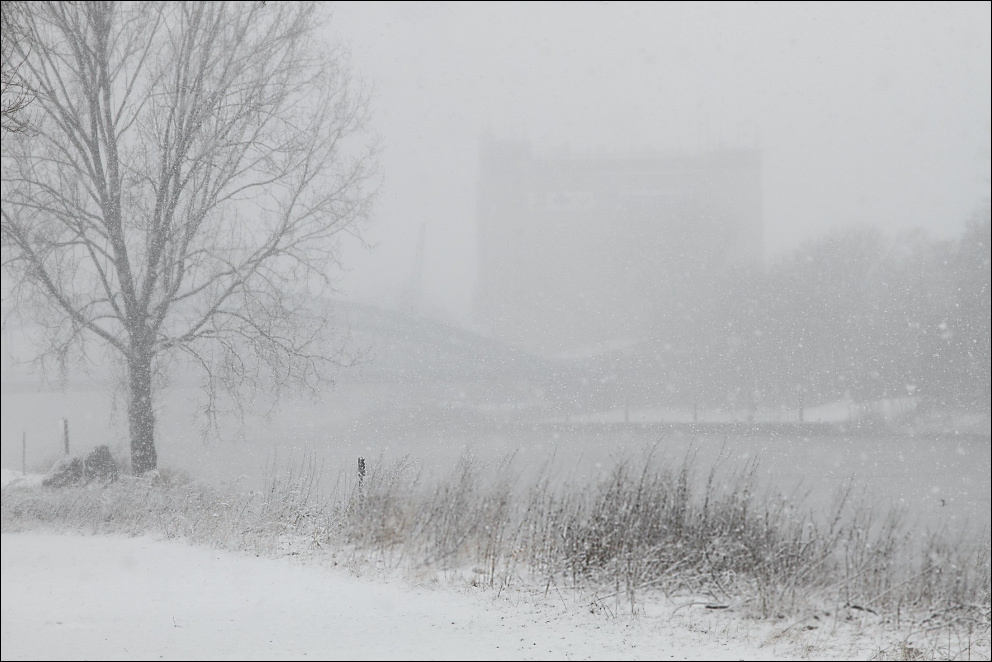 Schneefall Weser #1