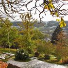 Schneefallgrenze Blick von Schloss Reichenberg