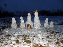 Schneefamilie