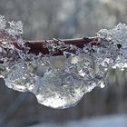 Schneeflocken wurden Eiskunstwerk