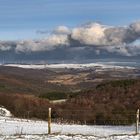 Schneefreie Zone, gestern um 15 Uhr 30 zeigte sich mal kurz die Sonne. Blick von Eulenbis 422 m... 