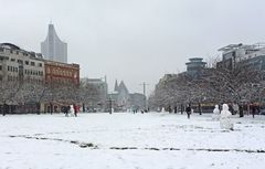 Schneefreuden in der Stadt