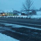 Schneegestöber am  frühen morgen im Fichtelgebirge