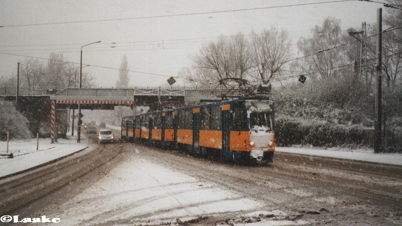 Schneegestöber in Leipzig