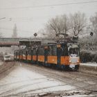 Schneegestöber in Leipzig