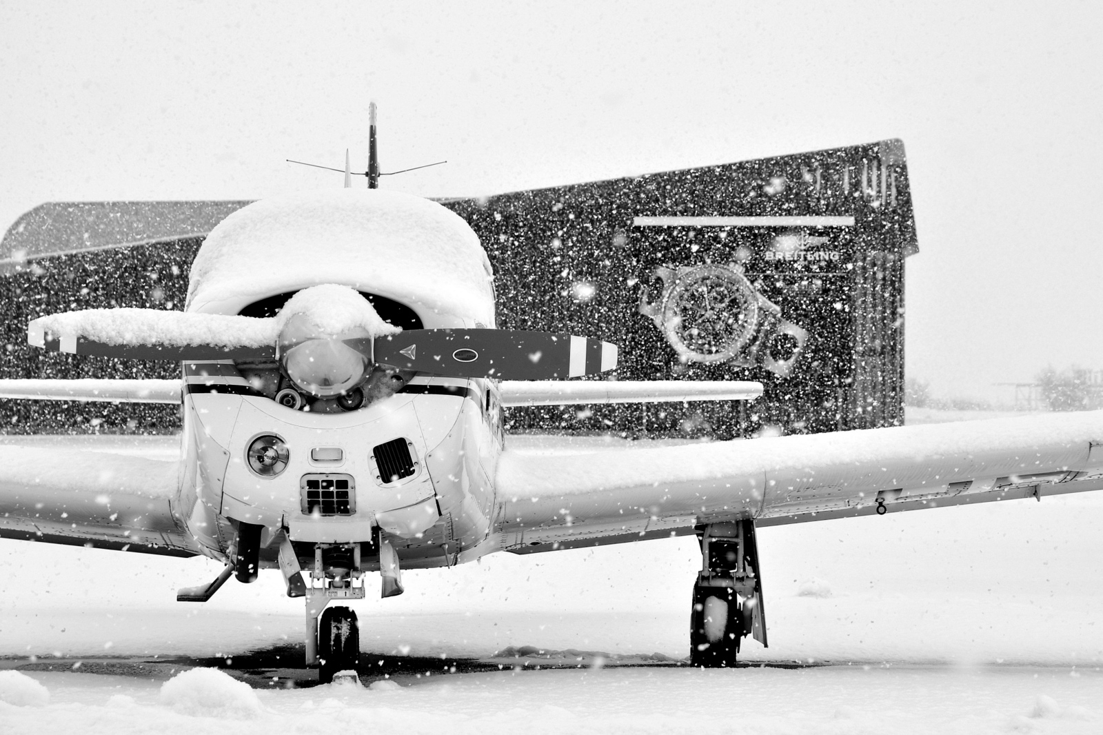 Schneegestöber in LSZG