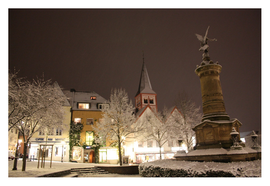 Schneegestöber in Siegburg