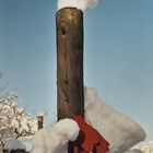 Schneehaube mit Handschuh