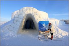 Schneehotel in Kirkenes