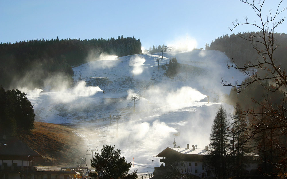 Schneekanonen am Gschwandtkopf in Seefeld - [Reload]