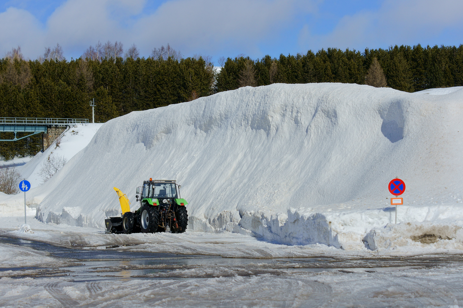 Schneekippe in Oberwiesenthal