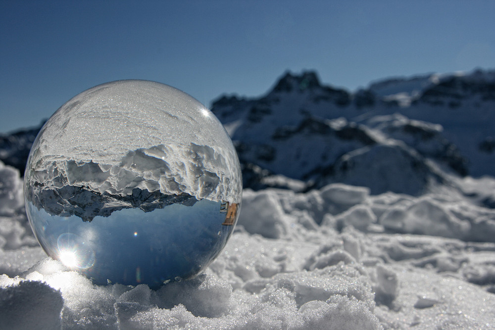 Schneekugel Foto & Bild landschaft, berge, diverses Bilder auf