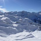 Schneelandschaft am Nebelhorn in Oberstdorf