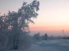 Schneelandschaft Finnland