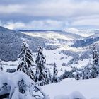Schneelandschaft französischer Jura