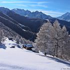 Schneelandschaft im Kanton Wallis