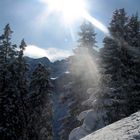 Schneelandschaft in Oberbayern