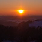 Schneelandschaft mit schönen Farben