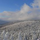 Schneelandschaft Ochsenkopf und Schneeberg